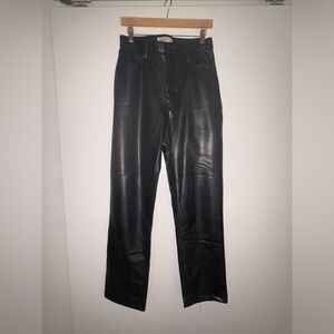 Abercrombie & Fitch Black Leather Pants